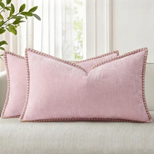 Vista 53 de decorUhome Juego de 2 fundas de almohada de felpilla suave y acogedora de otoño de 12 x 12 pulgadas, fundas decorativas modernas de terciopelo Aqua