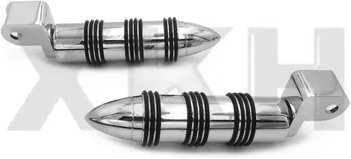 Vista 5 de XKH No.107 - Estriberas cromadas para el pie delantero compatible con Honda GoldWing GL1500 88-00/Shadow 1100 ACE/Valkyrie [B07P16M9LX]