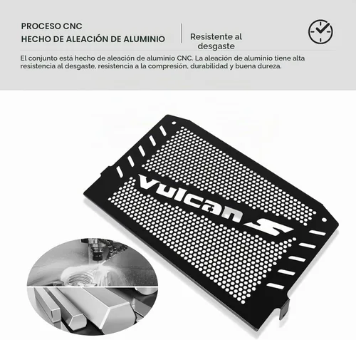 Vista 4 de Vulcan S 650 2015-2026 - Protector de radiador de aluminio VLUCAN S Protector de radiador A