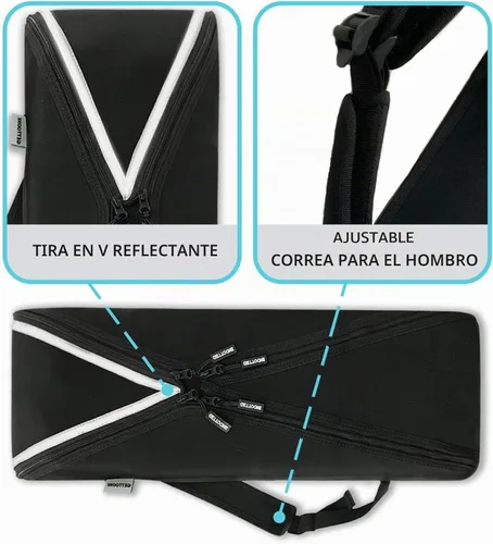 Vista 7 de Bolsa para teclado electrónico, funda para piano con correas ajustables, fácil de transportar