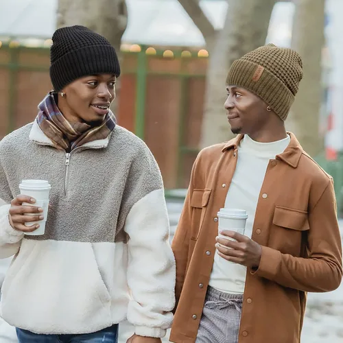 Vista 6 de Gorro de invierno para hombre, con forro polar, gorro deportivo para mujer al aire libre