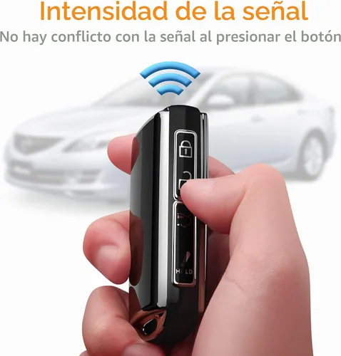 Vista 6 de Funda para Llavero Mazda con Llavero Estuche de Llave Carcasa de Llave Protección Completa de 360 Grados Compatible con Mazda 3 2019-2025, Mazda 3