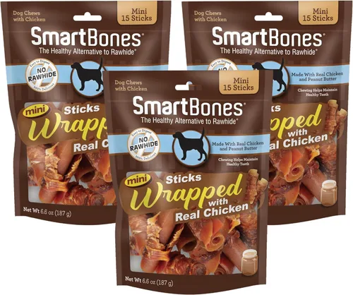 Vista 13 de SmartBones SmartStick envuelto con pollo real, 1 unidad (paquete de 8)