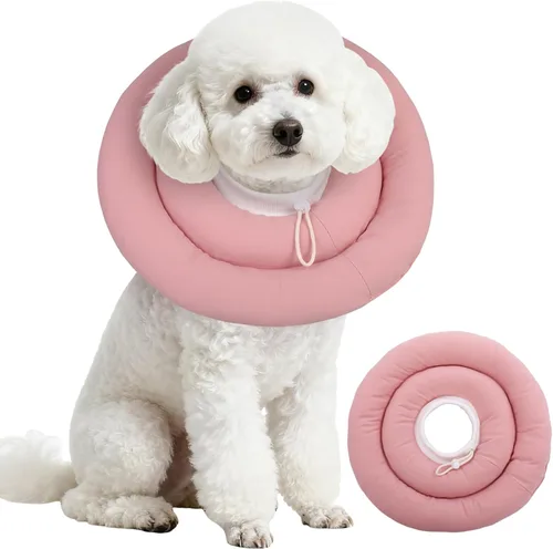 Vista 36 de IDOMIK - Collar de recuperación para perros, cono suave impermeable para perros después de la cirugía Comfy Protective Elizabethan Collar