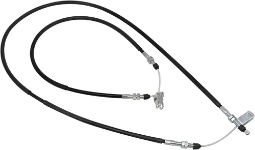 Vista 2 de 2 cables de freno trasero izquierdo/derecho 54005‑1201/54005‑1202, repuesto de cable de freno trasero de metal para Mule Gasolina Diesel 2x4 4x4
