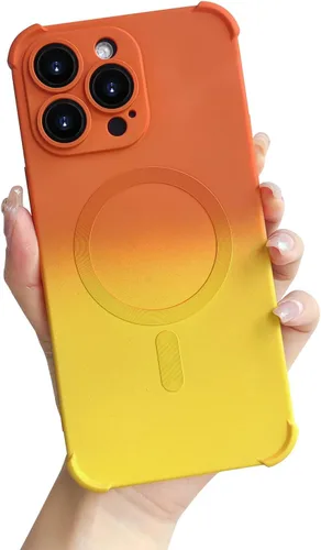 Vista 12 de Funda magnética para iPhone 12 de 6.1 pulgadas con protector de lente de cámara, protección contra caídas [compatible con Magsafe] Funda delgada