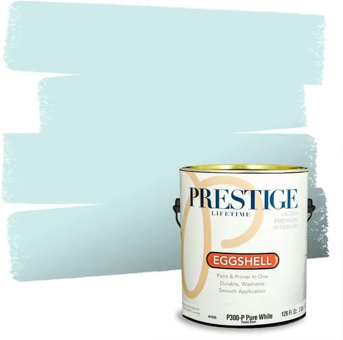 Vista 115 de PRESTIGE Pintura interior e imprimación en uno, salpicaduras acuosas, cáscara de huevo, 1 galón
