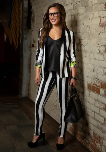 Vista 5 de Blazer de traje Beetlejuice para mujer Multicolor