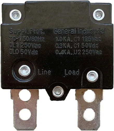 Vista 4 de 2 unids 17A 125/250Vac 50Vdc reinicio automático relé fusible interruptor térmico interruptor interruptor circuito protector de sobrecarga