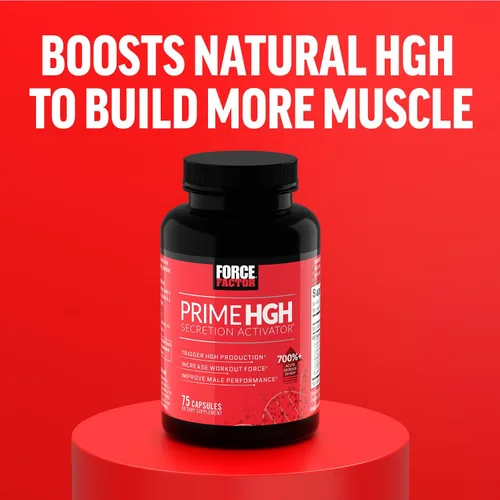 Vista 7 de Force Factor Prime Activador de Secreción de HGH, Suplemento de HGH para Hombres con AlphaSize Clínicamente Estudiado para Ayudar a Desencadenar
