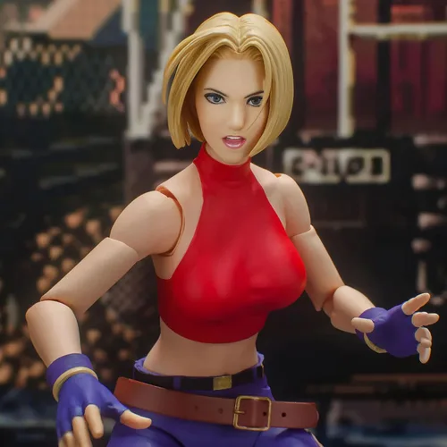 Vista 8 de Storm Collectibles - Figura de acción King of Fighters '98 - Blue Mary, 1/12