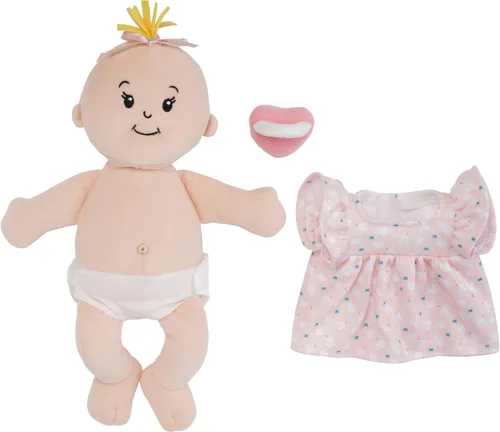Vista 3 de Manhattan Toy Wee Baby Stella Peach - Muñeca suave de bebé de 12
