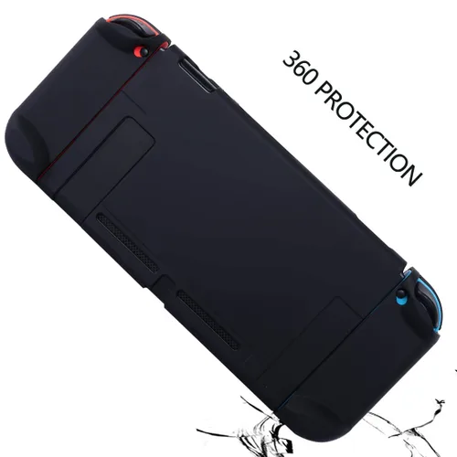 Vista 9 de COMCOOL Dockable Case for Nintendo Switch 3 in 1 Protective Cover Case for Nintendo Switch and Joy-Con Controller with Screen Protector and Thumb