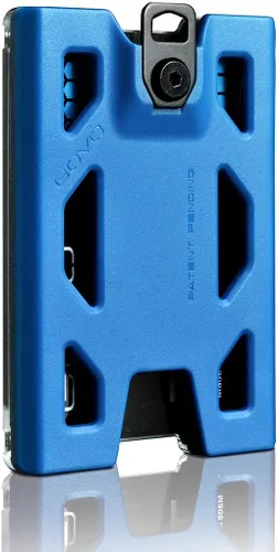 Vista 8 de GOVO T4 - Soporte para tarjetas de identificación, versión sin clip, de policarbonato duradero con capacidad para 1 a 4 tarjetas (negro)