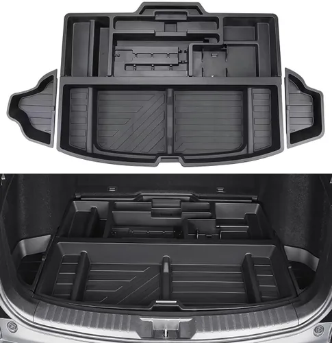 Vista 9 de Caja de almacenamiento oculta para maletero Honda CR-V 2017-2022, organizador específico de inserción de carga en escotilla trasera CRV, espacio