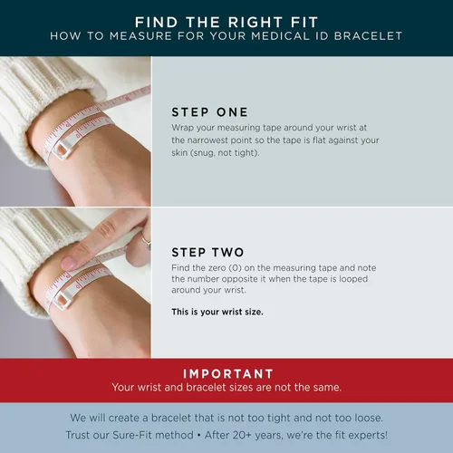 Vista 7 de Lauren's Hope - Pulsera de alerta médica con cadena infinita grabada en tono dorado para mujer, grabado gratuito, diabetes, warfarina, xarelto