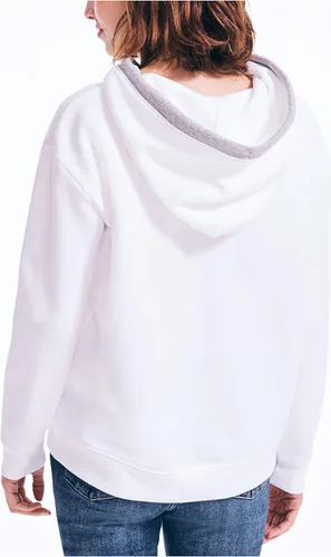 Vista 3 de Nautica Sudadera con capucha de cuello dividido de ajuste clásico para mujer