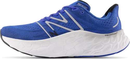 Vista 17 de New Balance Fresh Foam X More V4 - Tenis para correr para hombre Aluminio Gris/Neón Libélula/Caléndula Caliente