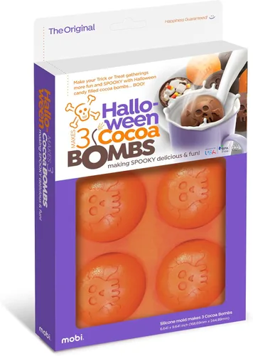 Vista 11 de Molde de silicona para bombas de chocolate caliente y cacao de Mobi, hombre de jengibre, para hacer 3 "bombas