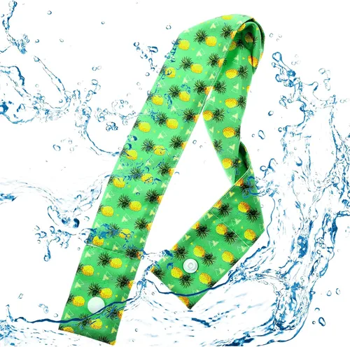 Vista 5 de Bufanda refrescante para el cuello de 6 piezas con lazo empapado alrededor del cuello