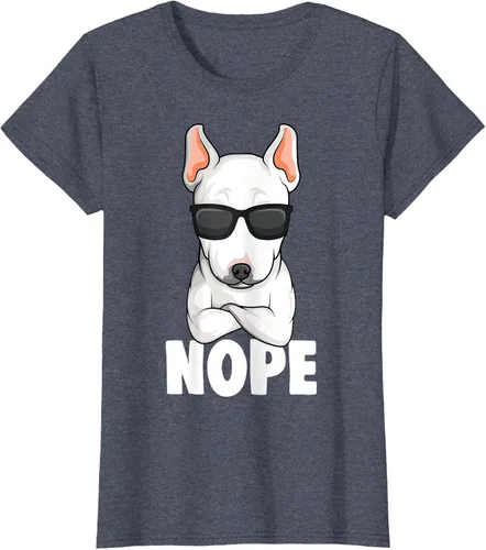 Vista 93 de Camiseta de perro Bull Terrier para niños y mujeres, Negro