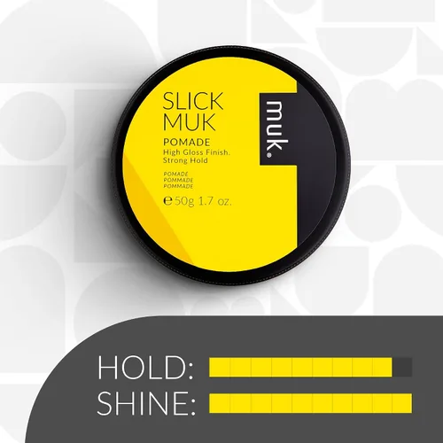 Vista 4 de Muk Haircare Slick Muk - Pomada de alto brillo, pomada de cabello de fijación fuerte para hombres, 1.76 onzas