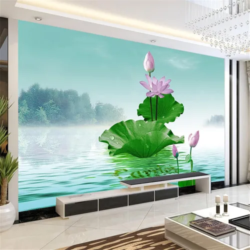 Vista 21 de Murales de pared 3D de estrellas de montañas, cielo nocturno, arte mural para despegar y pegar, calcomanías de pared extraíbles para sala de estar