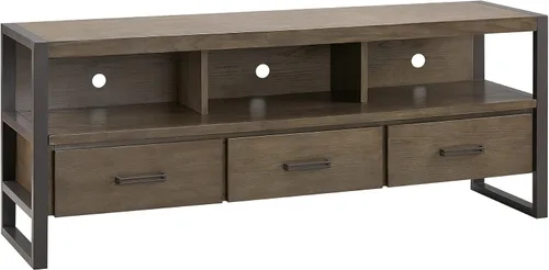 Vista 10 de Leick Home 87360 - Soporte de TV con almacenamiento cerrado para televisores de 65 pulgadas, color marrón cereza Westwood Cereza marrón/negro