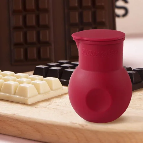 Vista 7 de Webake Olla de silicona para derretir y verter chocolate para microondas, calentador de mantequilla de caramelo para molde, salsa de calor, jarabe