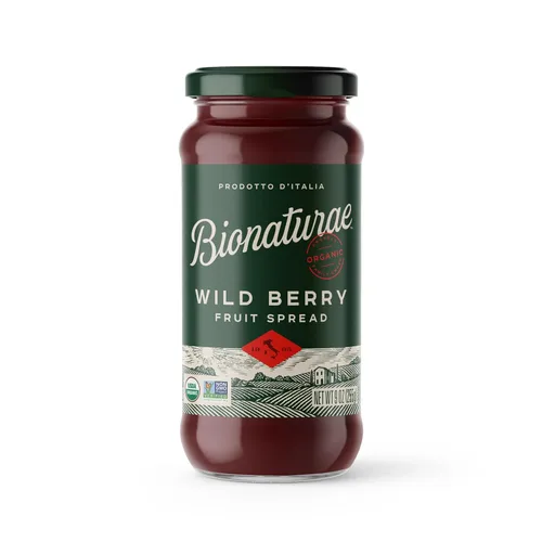 Vista 14 de Bionaturae Crema Orgánica de Fruta de Arándano Azul - Gelatina Orgánica, Sin OMG, Certificado USDA, Sin Azúcar Añadido, Sin Conservantes, Mermelada