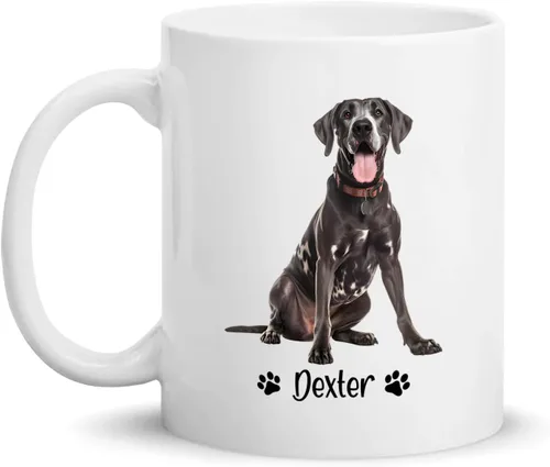 Vista 10 de Taza de café personalizada Golden Retriever con nombre para mamá o papá del perro, regalo personalizado para los amantes de los perros, taza de Taza