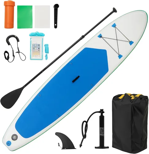 Vista 16 de GYMAX Tabla de remo, tabla de remo inflable con accesorios de SUP, aleta extraíble, paleta, bomba, correa y bolsa de transporte, tablas de remo