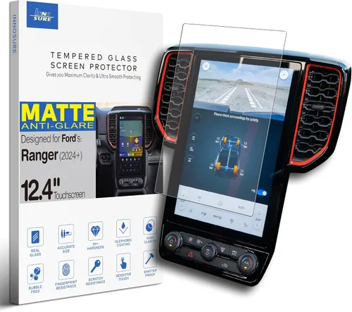 Vista 8 de Protector de pantalla de vidrio templado para Ford Ranger XLT/LARIAT Sync3 2019, 2020, 2021, 2021, 2022, 2023, pantalla táctil de 8 pulgadas [9H]