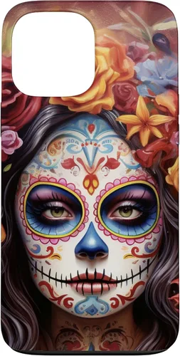 Vista 23 de iPhone 16 La Catrina Mujeres Dia De Los Muertos Latina Sugar Skull Case