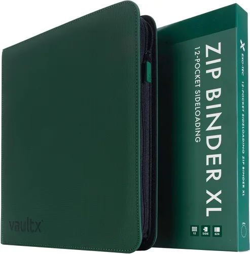 Vista 11 de Vault X Carpeta de tarjetas coleccionables con cremallera de 12 bolsillos Negro