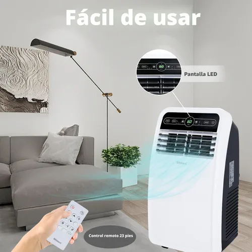 Vista 5 de Shinco 8,000 BTU - Aire acondicionado portátil, unidad de AC portátil con función de enfriamiento incorporada, modos de deshumidificador