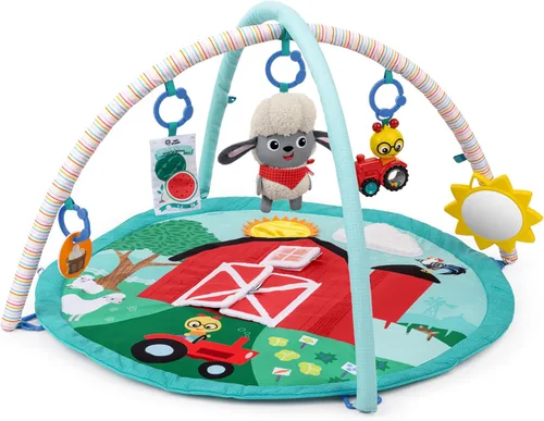 Vista 17 de Baby Einstein Discovery Garden - Alfombrilla y espejo para el tiempo boca abajo, de 0 a 6 meses, multisensorial