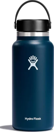 Vista 49 de Hydro Flask Botella de agua – Acero inoxidable aislado – Tapa flexible de boca ancha, antiderrames, a prueba de fugas y recargable en agave de 20