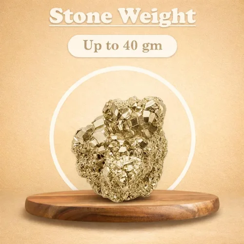 Vista 2 de Wholesalegemshop Pirita dorada natural de una sola pieza en trozos de piedra preciosa de roca Espiritual Miedo Cristal Curación Reiki Feng Shui