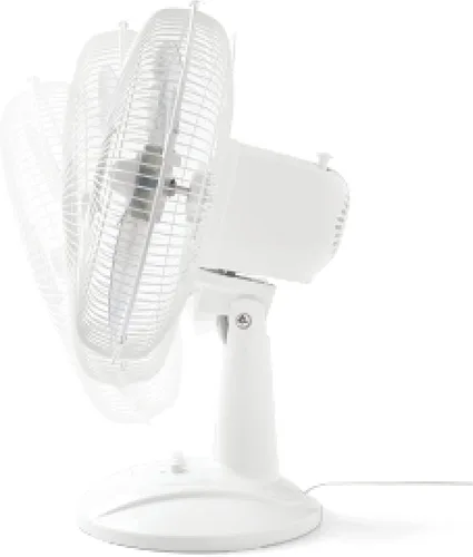 Vista 3 de Deahun Mainstays - Ventilador de mesa oscilante de 3 velocidades de 12 pulgadas, FT30-8MBB, negro (blanco)