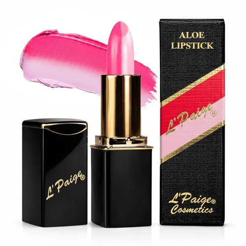 Vista 15 de L'Paige L02 - GRAPE ICE Designer Lipstick Base de aloe vera, de larga duración, hidratante Morado claro con acabado helado iridiscente