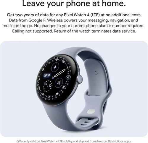 Vista 5 de Google Pixel Watch 4 (41mm) - Reloj inteligente Android - Monitor de frecuencia cardíaca y seguimiento del sueño - Batería de 30 horas - Seguimiento