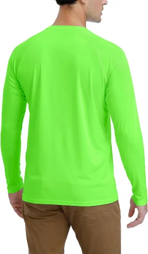 Vista 3 de Corna Men's Long Sleeve Crew Neck T-Shirt Moisture Wicking Performance Athletic Shirts Quick Dry UPF 50+