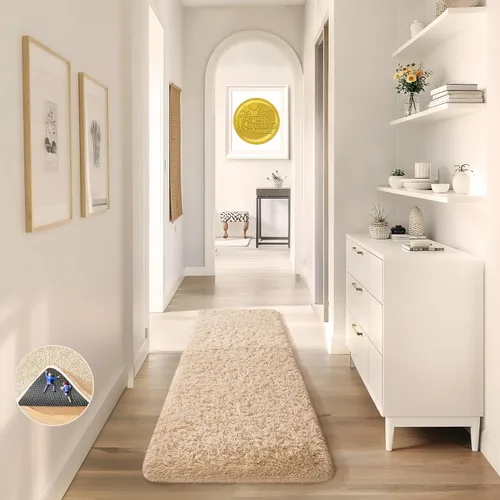 Vista 48 de Ophanie - Alfombras para sala de estar, antideslizante y suave, de felpa grandes y peludas para dormitorio, peludas para niños y niñas, decoración