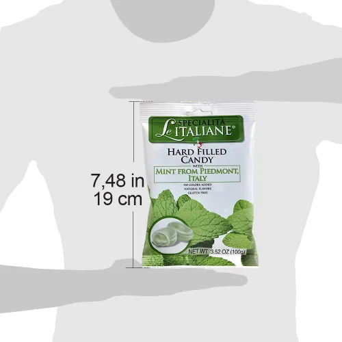 Vista 4 de Serra Caramelo relleno duro con menta de Piamonte, 3.52 onzas (paquete de 12)