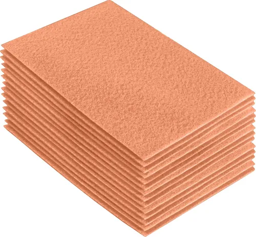 Vista 203 de FabricLA Hojas de fieltro acrílico para manualidades, cuadrados de fieltro precortados suaves de 4 x 4 pulgadas (3.9 in x 3.9 in), utiliza hojas