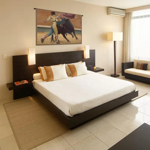 Vista 5 de Charlotte Home Furnishings Inc. - Tapiz italiano Torero para colgar en la pared, 12 x 9 pulgadas, mezcla de algodón y poliéster, arte de pared