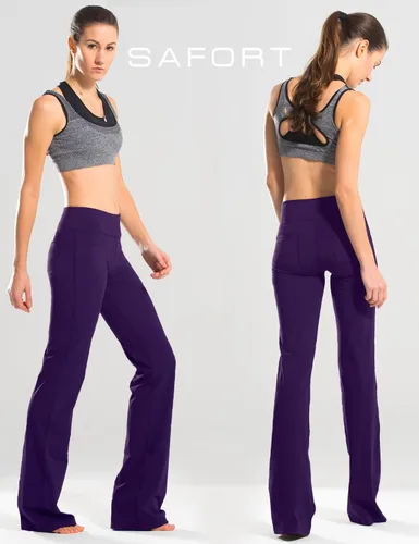 Vista 104 de Safort Pantalones de yoga con entrepierna de 28" 30" 32" 34"más amplios en la parte inferior para botas altas, 4 bolsillos, UPF50+