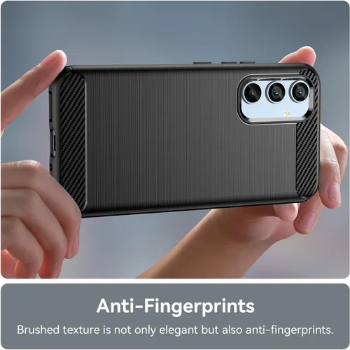 Vista 6 de Osophter Funda para Samsung Galaxy A54 5G, Samsung A54 5G Funda de absorción de golpes Flexible TPU Caucho Protector de teléfono celular (negro)