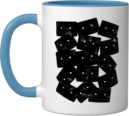 Vista 6 de Retro Cassette 90s 80s Theme Party Outfit Costume Ceramic Mug, Black/White, 11oz